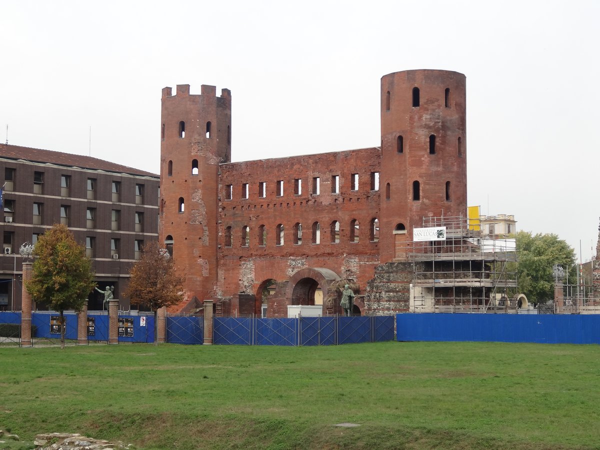 Palatine Towers in Chieri Italy historic medieval stone architecture
