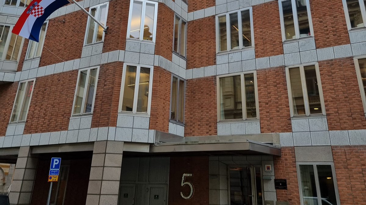 Embassy of Croatia building in Stockholm, Sweden
