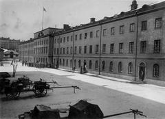 Historical military barracks of Positionsartilleriregementet A 9 in Stockholm