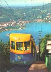 Panoramic view from Como-Brunate funicular showing Como city and Lake Como