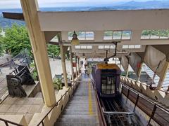 Top station Brunate of Como-Brunate funicular railway