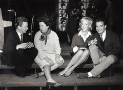 Cast and crew of Lilla Teatern Helsinki 1964 including Lasse Pöysti Vivica Bandler Birgitta Ulfsson and Gösta Bredefeldt from Sweden