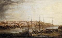 View from Kornhamnstorg towards Mariaberget in 1785