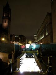 Construction of inbound elevator shaft at Copley station in November 2009