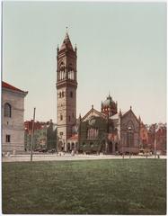 Old South Church in Boston, historical postcard from 1902