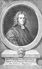 Copper engraving portrait of Ebenezer Pemberton from 1727