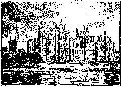 Richmond Palace in 1828 historical illustration