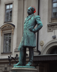 Statue of Nils Ericson in front of Stockholm Central Station