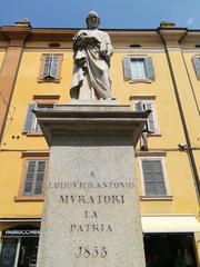 Statue of Muratori in Modena Italy