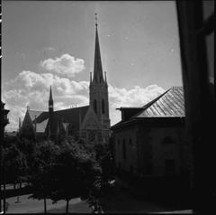 Exterior view of Oscarskyrkan church in Stockholm, Sweden from the southeast