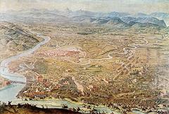 Painting depicting the Siege of Turin in 1706