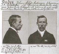 Alfred Ander Signalementskort historical photograph