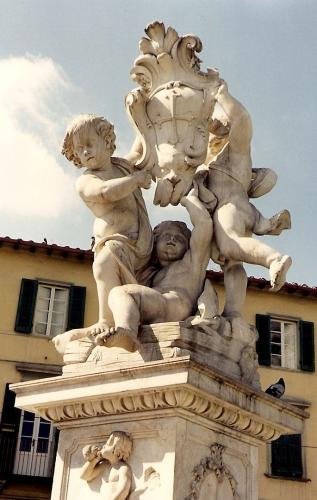 Fontana dei Putti fountain in Pisa Italy