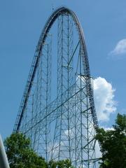 Millennium Force roller coaster at Cedar Point amusement park