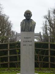 Bust of Robert Schuman by Nat Neujean in Parc du Cinquantenaire, Brussels, Belgium