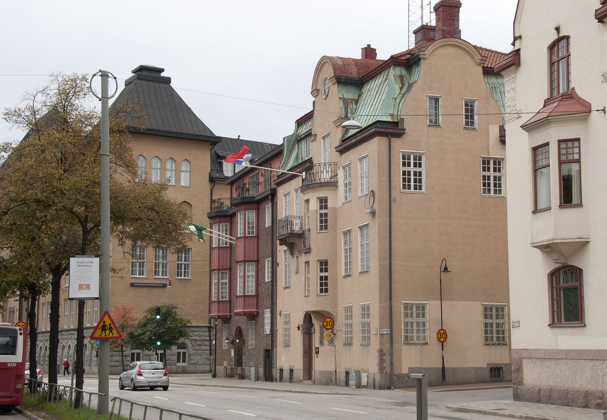 Embassy of Serbia building in Stockholm, Sweden