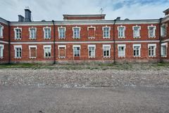 Naval Academy building on Suomenlinna island under clear sky