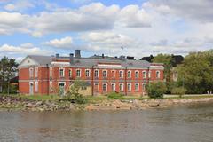 Finnish naval academy sauna on Pikku-Musta island in Suomenlinna, building D26