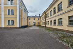 Naval Academy building on Suomenlinna island in Finland