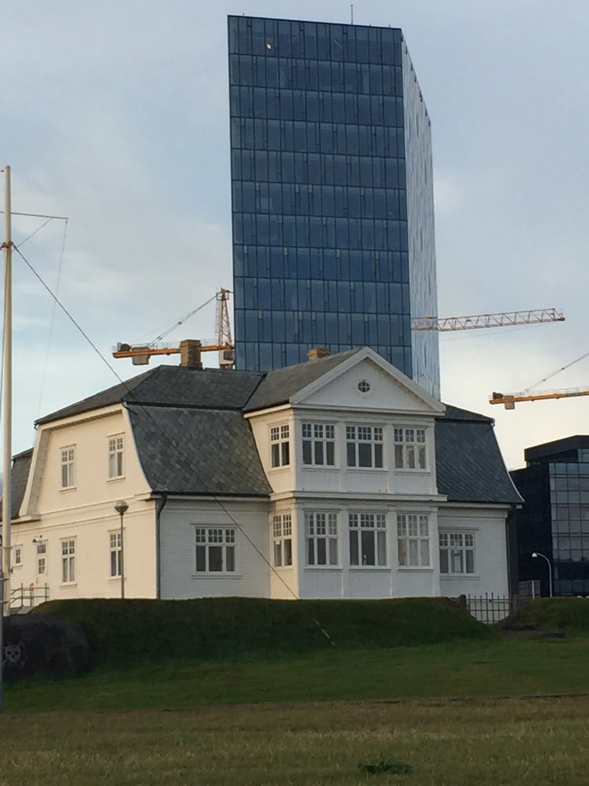 View of the 2016 historic summit site in Iceland where Reagan and Gorbachev met