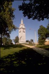 Boston National Historical Park with historical buildings and trees