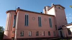 Töölö Church exterior view with clear sky on 13 September 2020