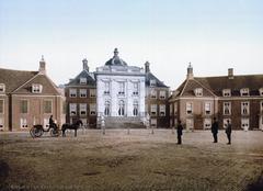 Historic view of Huis Ten Bosch palace in Den Haag