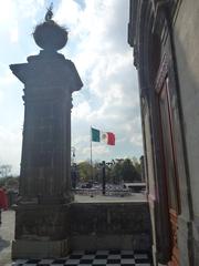 Castillo de Chapultepec historic castle in Mexico City under blue sky