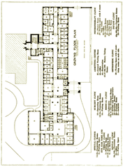 Children's Hospital Los Angeles 1928 floor plan blueprint