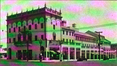 Children's Hospital Los Angeles nurses residence with shops below in 1928