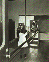 Historical photo of Children's Hospital Los Angeles treatment room for spastic paralysis in 1928