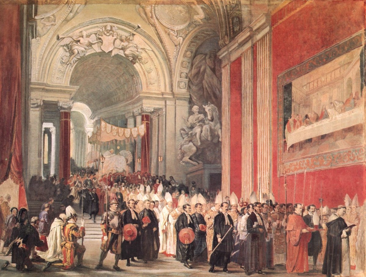 Corpus Christi procession with Pope Gregory XVI at the Vatican