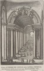 Interior stairway leading to the Papal Chapel in the Vatican
