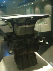 Largest square bronze Zun from Shang dynasty with four sheep heads, Hunan Province, Ningxiang County, 1938, displayed in National Museum of China