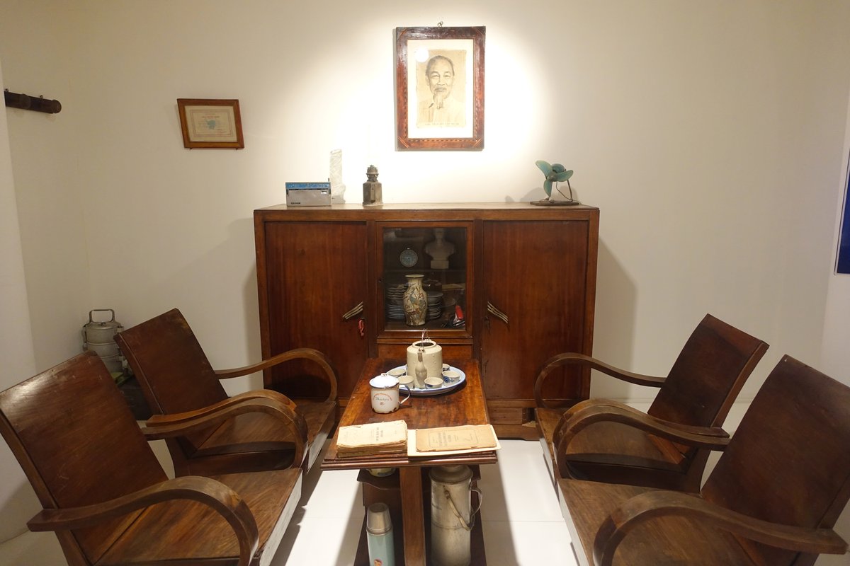 Display of everyday objects in Vietnamese Women's Museum Hanoi