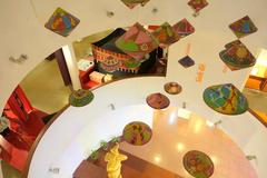 Interior view of the Vietnamese Women's Museum showcasing exhibits in Hanoi