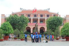 Exterior view of Ho Chi Minh Museum in Ho Chi Minh City, Saigon