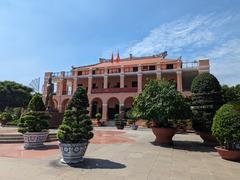 Ho Chi Minh Museum in Saigon exterior view during daytime