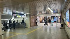 Osaka Metro Shinsaibashi Station entrance with modern architecture and signage