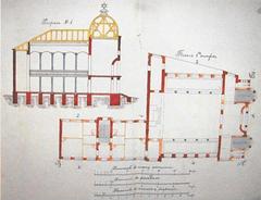 Unbuilt project of Vilnius Choral Synagogue by architect A. Polozov