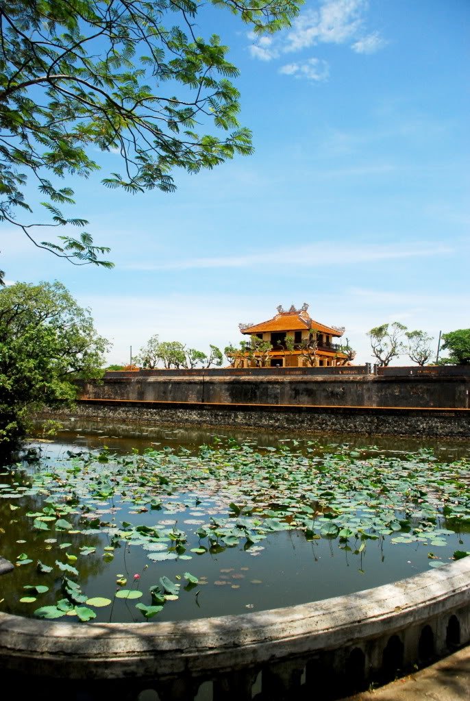 Restored Lầu Tứ Phương Vô Sự in the Imperial City of Hue, Vietnam