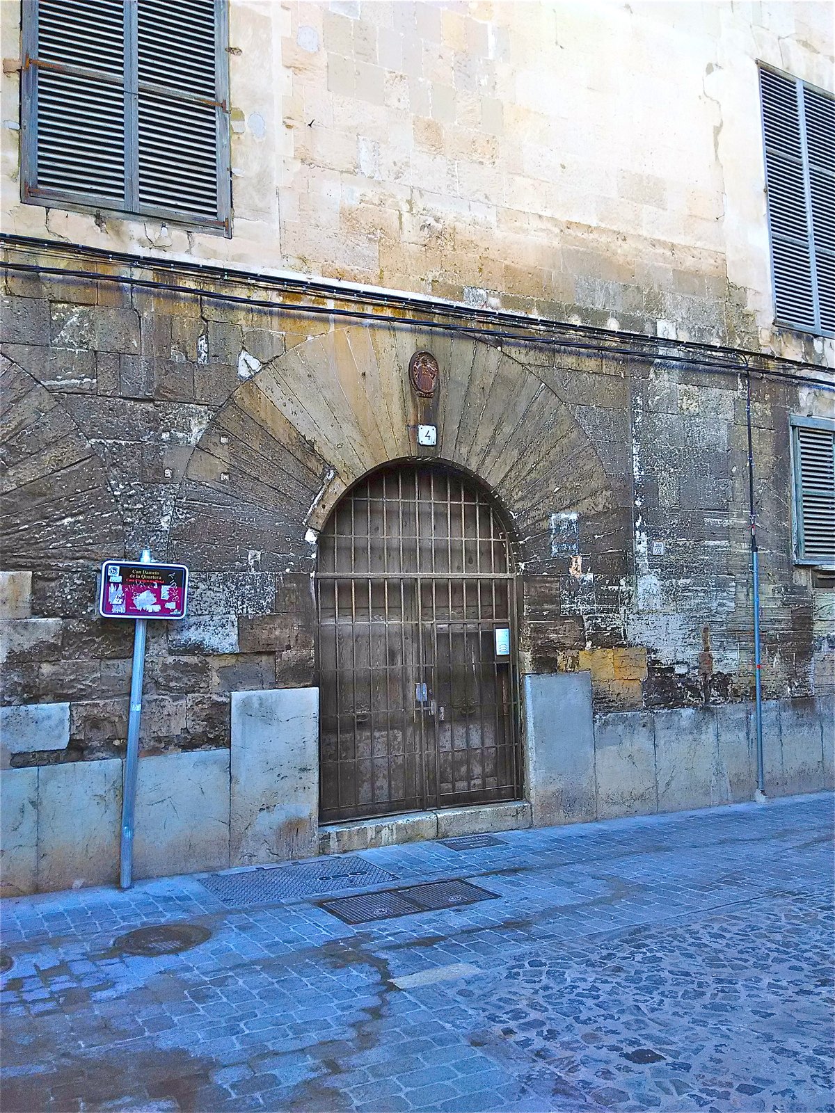 View of Can Dameto De La Quartera, historic building in Palma, Spain