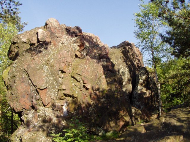 Andrejšky - Na skále painting depicting a serene rocky landscape