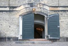 Entrance to the crypt of Christians Kirke in Copenhagen, Denmark