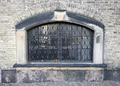 Window to the crypt at Christians Kirke in Copenhagen, Denmark