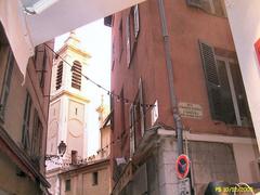 Bell tower of Cathédrale Sainte-Réparate in Nice, France