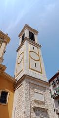 Bell tower of Nice Cathedral in France