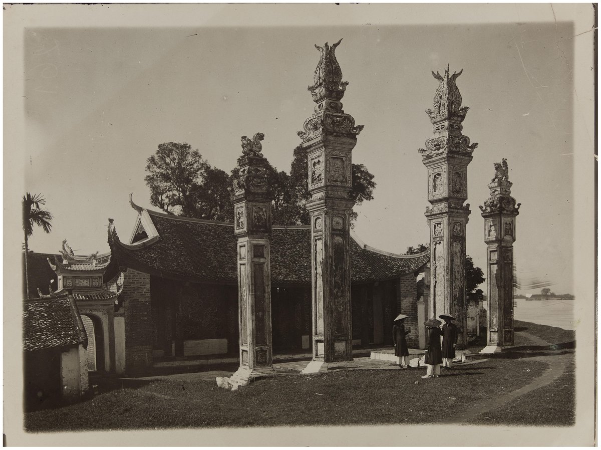 Entrance of the Chem Pagoda with Four Columns in Hadong, Tonkin Province