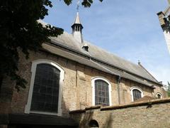 Brugge Begijnhofkerk Sint Elisabeth South Flank with traces of former pointed arch window on the right
