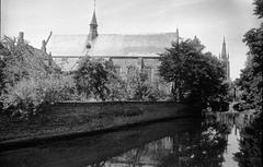 View of Beguinage and St. Elisabeth's Church in Bruges